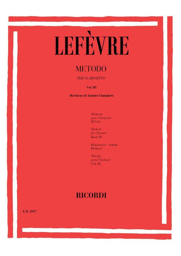 Metodo per Clarinetto - Volume III - 12 Sonate per due Clarinetti - cvičení pro klarinet